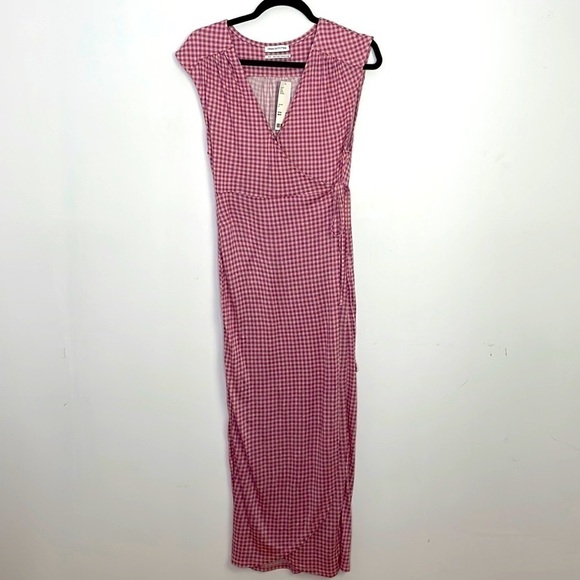 Urban Outfitters Pink Gingham Maxi Dress - Picture 2 of 10